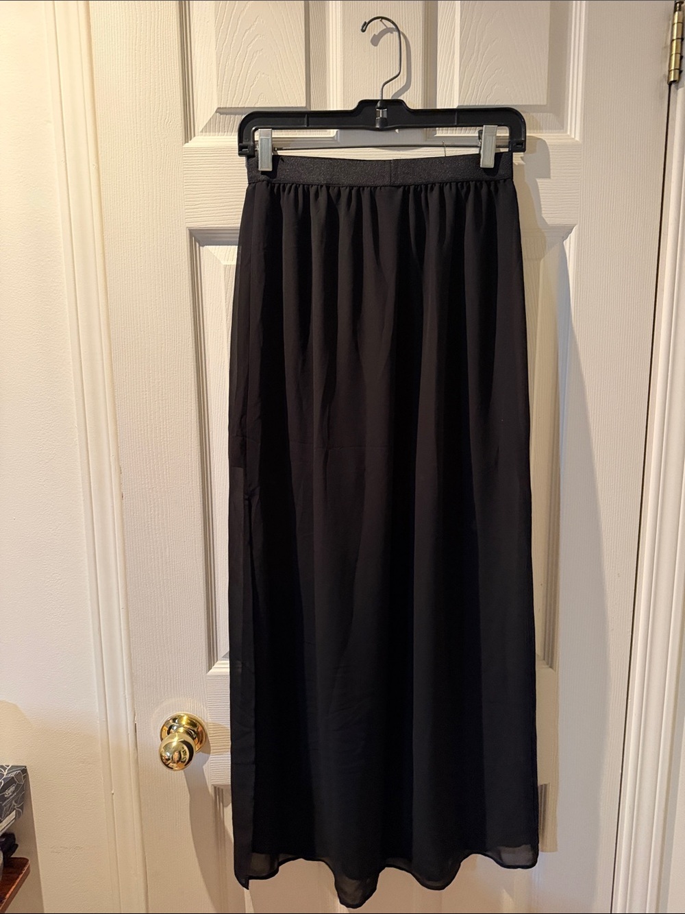 H&M Black Maxi Skirt with Elastic Waist